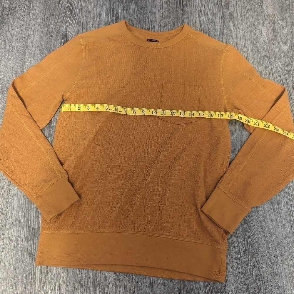 Men's Gap Orange Crew Neck Sweatshirt/ Long Sleeve Shirt- Size Medium - Picture 3 of 5